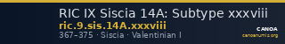 RIC IX Siscia 14A: Subtype xxxviii — CANOA