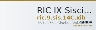 RIC IX Siscia 14C: Subtype xib — CANOA