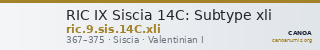 RIC IX Siscia 14C: Subtype xli — CANOA
