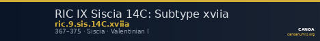 RIC IX Siscia 14C: Subtype xviia — CANOA