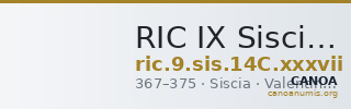 RIC IX Siscia 14C: Subtype xxxvii — CANOA