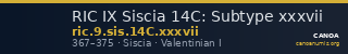 RIC IX Siscia 14C: Subtype xxxvii — CANOA