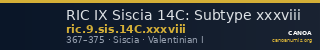 RIC IX Siscia 14C: Subtype xxxviii — CANOA