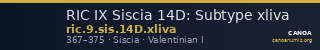 RIC IX Siscia 14D: Subtype xliva — CANOA
