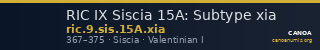 RIC IX Siscia 15A: Subtype xia — CANOA