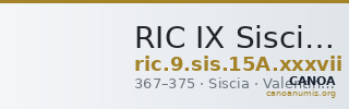 RIC IX Siscia 15A: Subtype xxxvii — CANOA