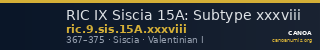 RIC IX Siscia 15A: Subtype xxxviii — CANOA