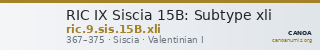RIC IX Siscia 15B: Subtype xli — CANOA