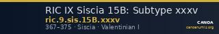 RIC IX Siscia 15B: Subtype xxxv — CANOA
