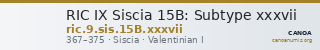 RIC IX Siscia 15B: Subtype xxxvii — CANOA