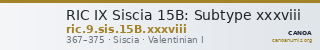 RIC IX Siscia 15B: Subtype xxxviii — CANOA