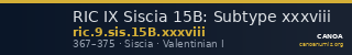 RIC IX Siscia 15B: Subtype xxxviii — CANOA