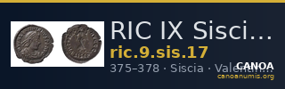 RIC IX Siscia 17 — CANOA
