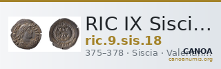 RIC IX Siscia 18 — CANOA