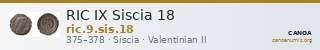 RIC IX Siscia 18 — CANOA