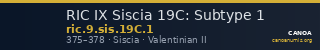 RIC IX Siscia 19C: Subtype 1 — CANOA