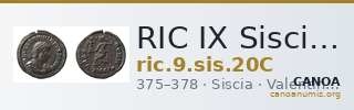 RIC IX Siscia 20C — CANOA