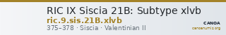 RIC IX Siscia 21B: Subtype xlvb — CANOA