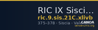 RIC IX Siscia 21C: Subtype xlivb — CANOA