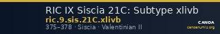 RIC IX Siscia 21C: Subtype xlivb — CANOA