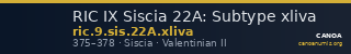 RIC IX Siscia 22A: Subtype xliva — CANOA