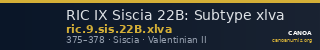RIC IX Siscia 22B: Subtype xlva — CANOA