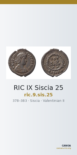 RIC IX Siscia 25 — CANOA