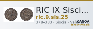 RIC IX Siscia 25 — CANOA