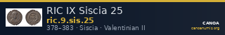 RIC IX Siscia 25 — CANOA