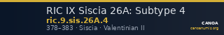 RIC IX Siscia 26A: Subtype 4 — CANOA