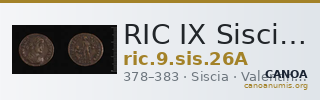 RIC IX Siscia 26A — CANOA