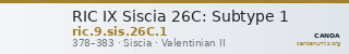 RIC IX Siscia 26C: Subtype 1 — CANOA