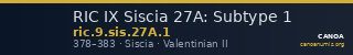 RIC IX Siscia 27A: Subtype 1 — CANOA