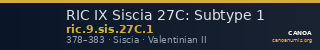 RIC IX Siscia 27C: Subtype 1 — CANOA