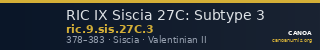 RIC IX Siscia 27C: Subtype 3 — CANOA