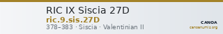 RIC IX Siscia 27D — CANOA