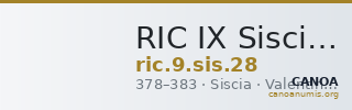 RIC IX Siscia 28 — CANOA