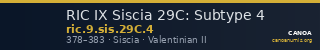 RIC IX Siscia 29C: Subtype 4 — CANOA