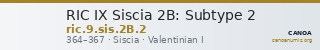 RIC IX Siscia 2B: Subtype 2 — CANOA