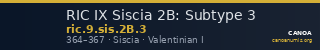 RIC IX Siscia 2B: Subtype 3 — CANOA