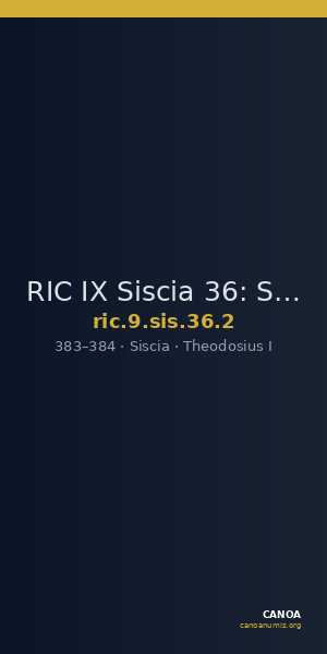 RIC IX Siscia 36: Subtype 2 — CANOA