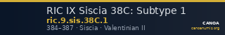 RIC IX Siscia 38C: Subtype 1 — CANOA