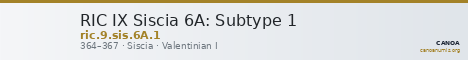 RIC IX Siscia 6A: Subtype 1 — CANOA
