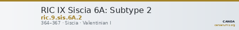 RIC IX Siscia 6A: Subtype 2 — CANOA