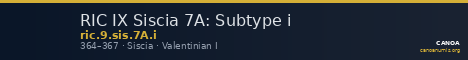 RIC IX Siscia 7A: Subtype i — CANOA