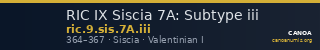 RIC IX Siscia 7A: Subtype iii — CANOA
