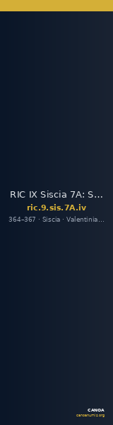 RIC IX Siscia 7A: Subtype iv — CANOA
