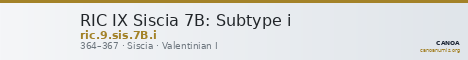 RIC IX Siscia 7B: Subtype i — CANOA