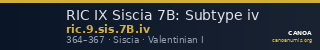 RIC IX Siscia 7B: Subtype iv — CANOA