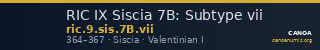 RIC IX Siscia 7B: Subtype vii — CANOA